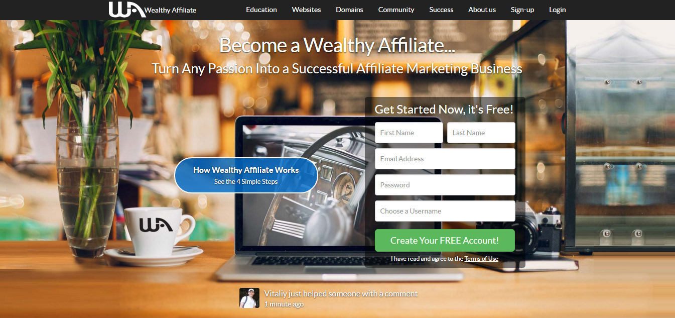 Wealthy Affiliate Sign Up