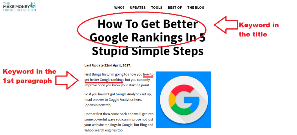 how to get better Google rankings