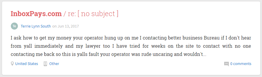 inboxpays scam complaints