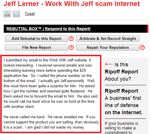 jeff lerner scams