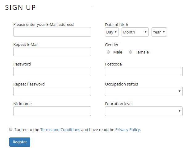 mobrog sign up process