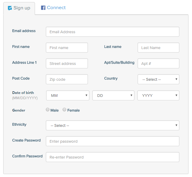 joining vindale research signup process