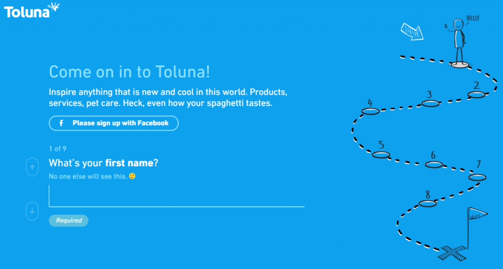 toluna surveys sign up process