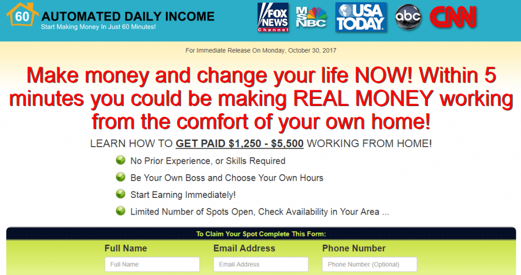 what is automated daily income