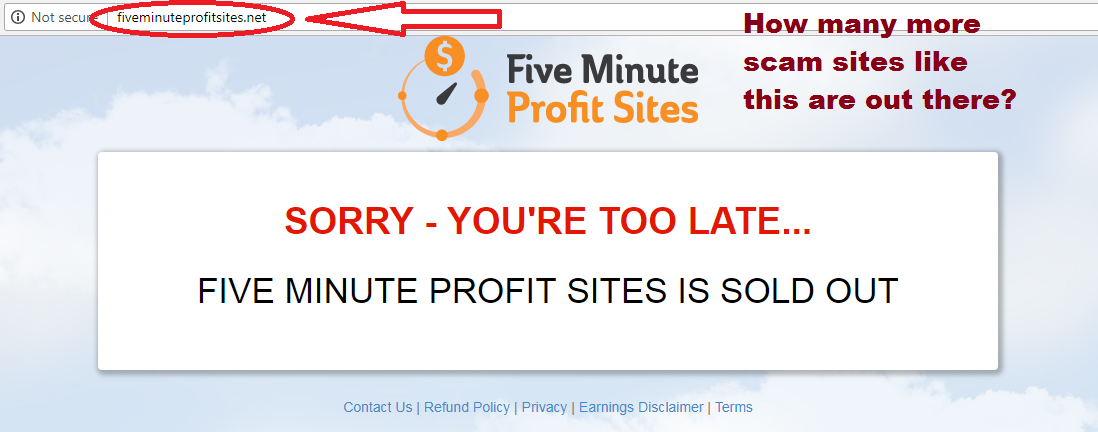 what is five minute profit sites a scam review