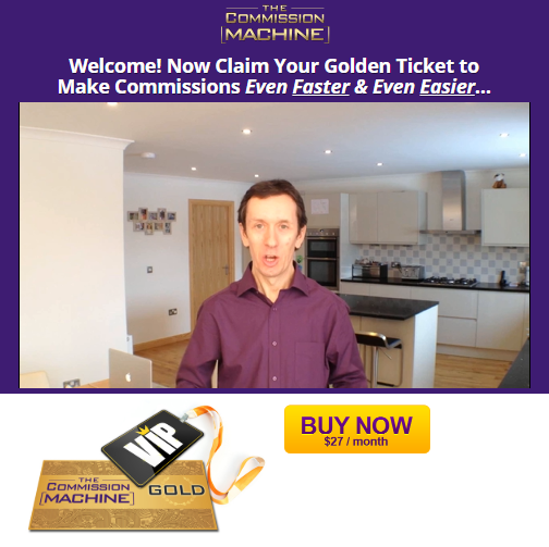 the commission machine golden ticket upsell