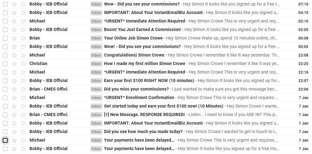 bobby instant email empire