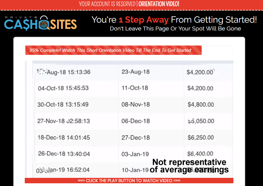 can you make money with private cash sites