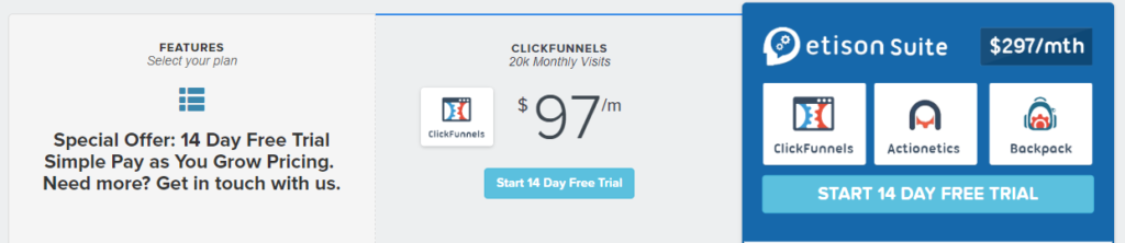 clickfunnel prices