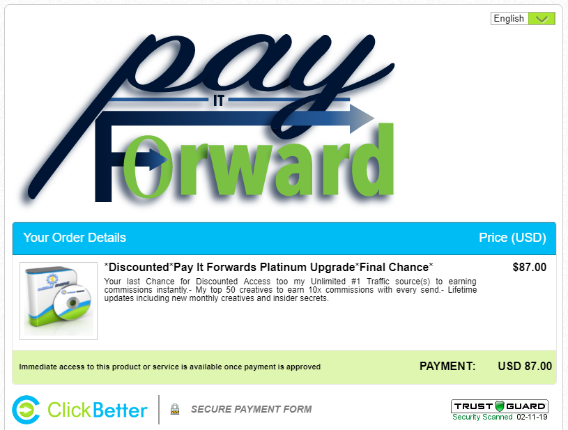 the pay it forward scam