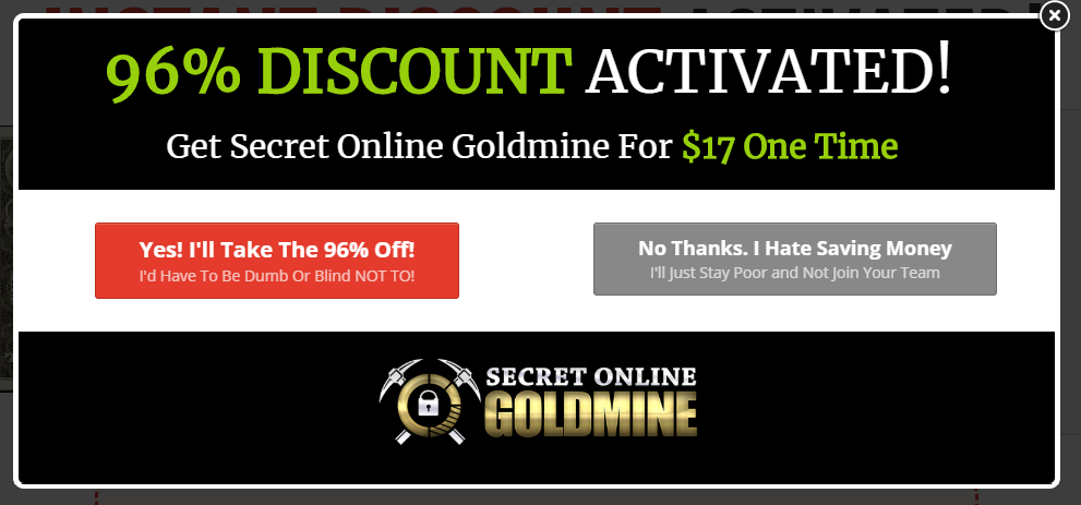 reasons why secret online goldmine is a scam