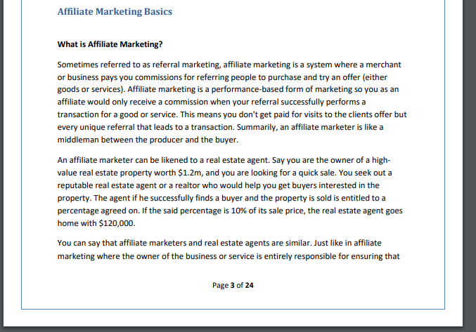 affiliate marketing basic pdf