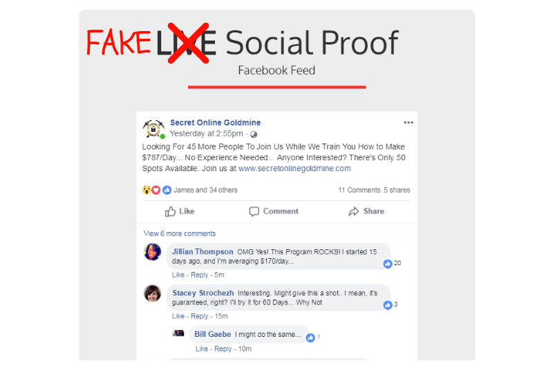 fake social proof