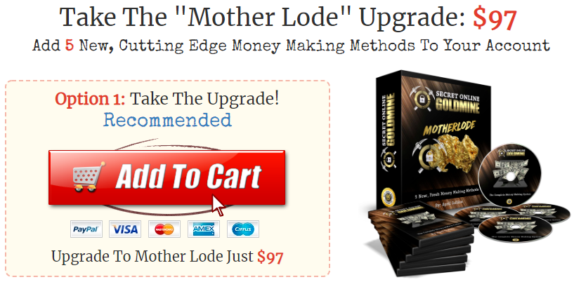 mother lode upgrade