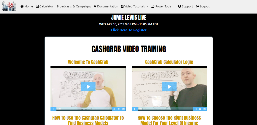 what is cash grab jamie lewis