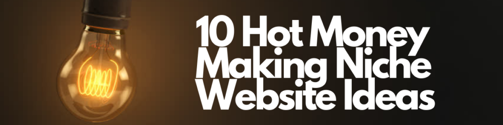 10 hot money making niche website ideas