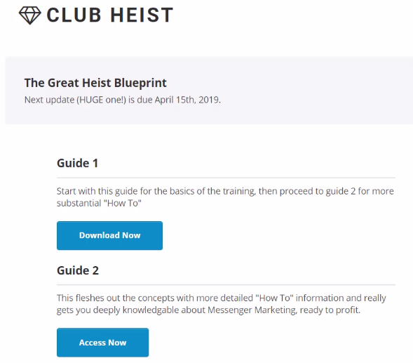 club heist training