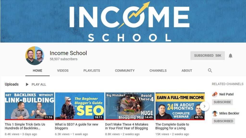 income school youtube channel