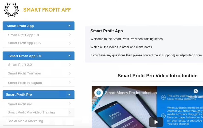 smart profit app members area