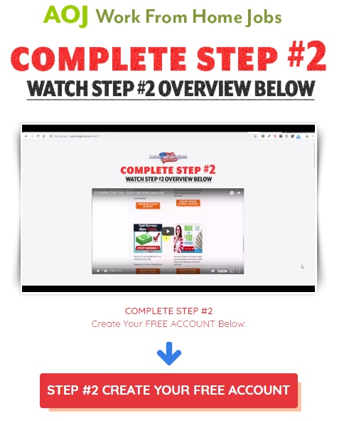 AOJ work form home jobs review step 2