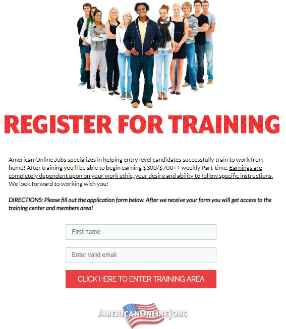 register for american online jobs training