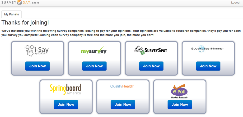 surveysay recommended survey sites