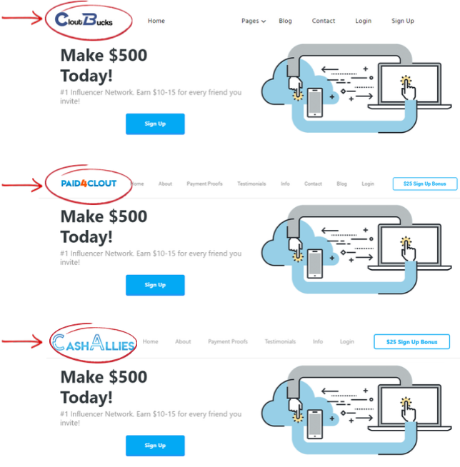 clout bucks vs clout pay vs paid4clout comparison