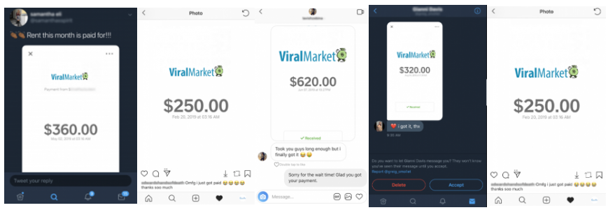 viral market payment proof