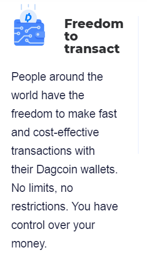 Dagcoin Transaction