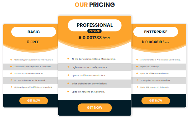 Clicxads Pricing