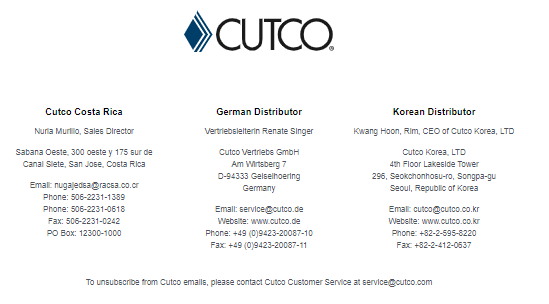 Cutco Website