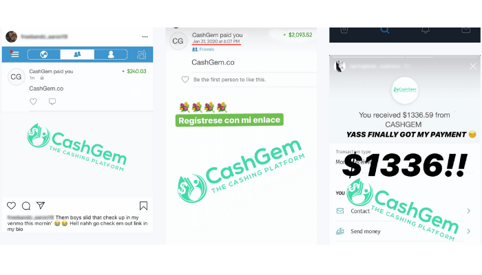 CashGem Fake Payment Proof