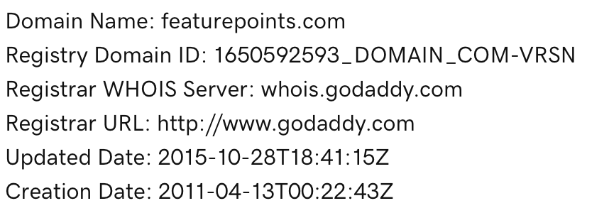 FeaturePoints Domain Details