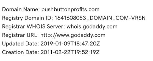 Push Button Profits Domain Details