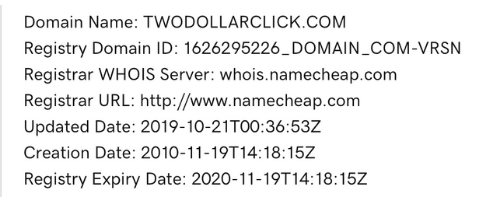 Two Dollar Click Domain Details