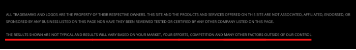 Instant Success Site Disclaimer