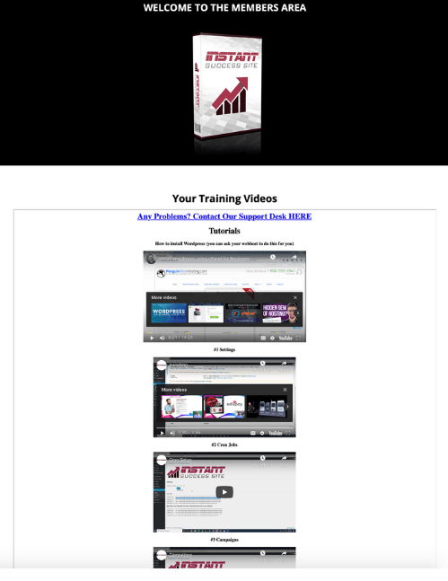 Instant Success Site Members Area