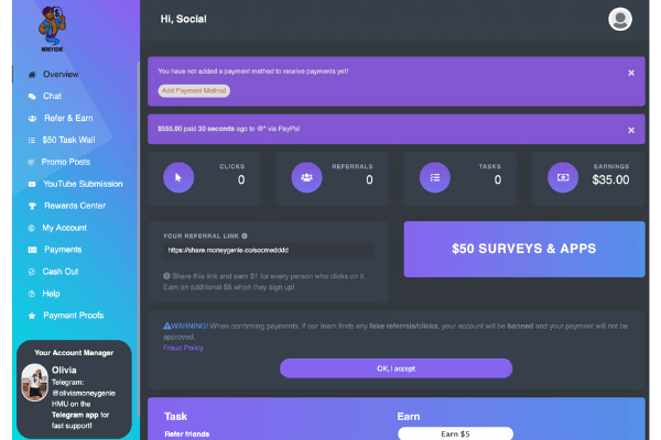 Money Genie Dashboard