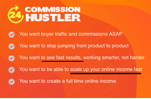 24h Commission Hustler Get-Rich-Quick Scheme