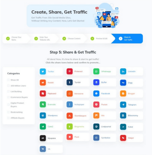 Commission Blaster Traffic Sources