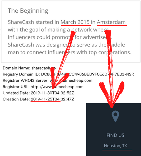 ShareCash Fake Launch Date And Address