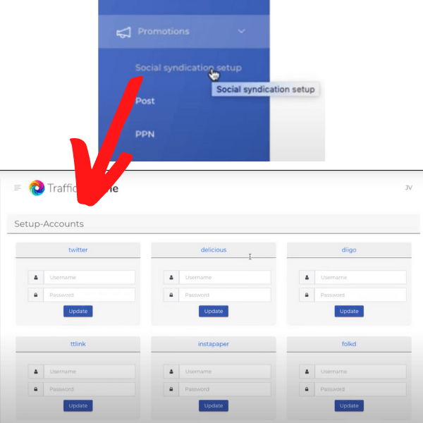 Traffic Turbine Social Syndication Setup