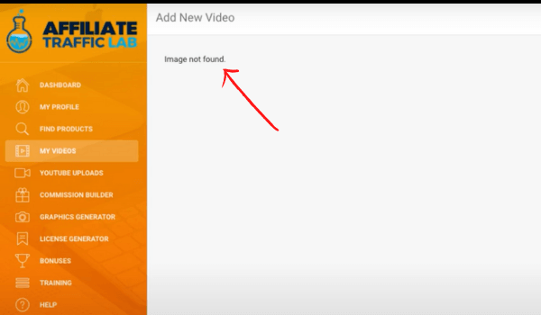Affiliate Traffic Lab No Video Generated