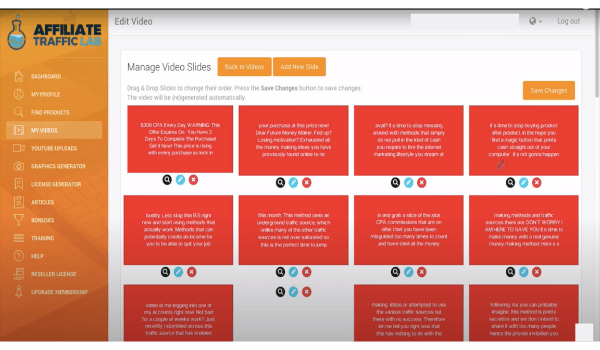 Affiliate Traffic Lab Video Slides