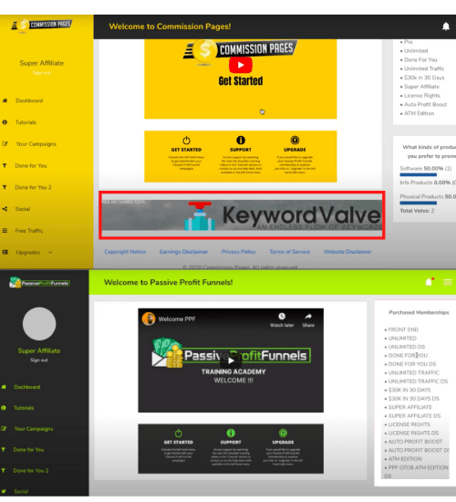 Commission Pages Similar To Passive Profit Funnels