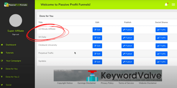 Passive Profit Funnels Offers