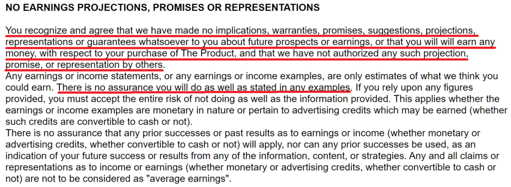 can you make money with wood profits earnings disclaimer