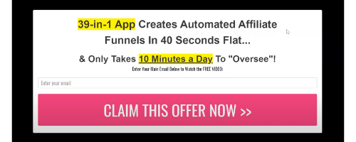 Affiliate Funnel Clones 2.0 Email Capture Page