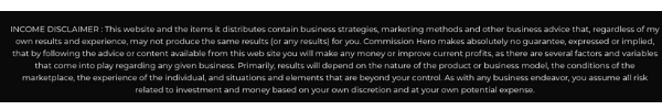 Plex Income Disclaimer