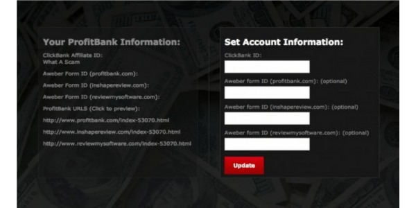 Profit Bank Account Setup